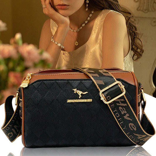 Prémiová třívrstvá módní crossbody taška s diamantovým vzorem