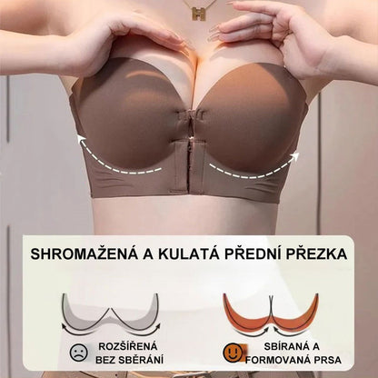 【💕Kupte 1 a získejte 1 zdarma】👙Dámská podprsenka bez ramínek s předním neklouzavým zapínáním