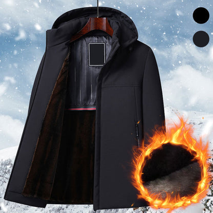 【🎁hřejivý dárek 】Pánský tepelný tlustý kabát s kapucí Parka Coat