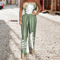 💖Dámský sexy letní tisk Loose Fit bez ramínek Jumpsuit