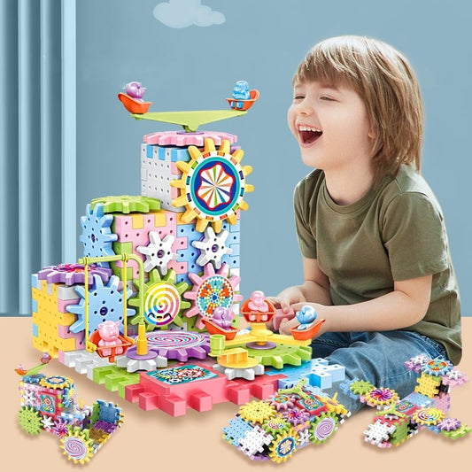 ⚙️Elektromos gear building block games🎁