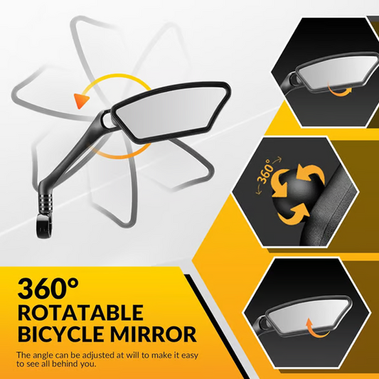 🔥🚲Otočné a nastavitelné zpětné zrcátko na kolo o 360°